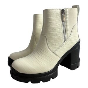 NIB Women's Sorel CARIBOU‎ X Waterproof Heel Chelsea Chalk Ankle Boots Size 9 M